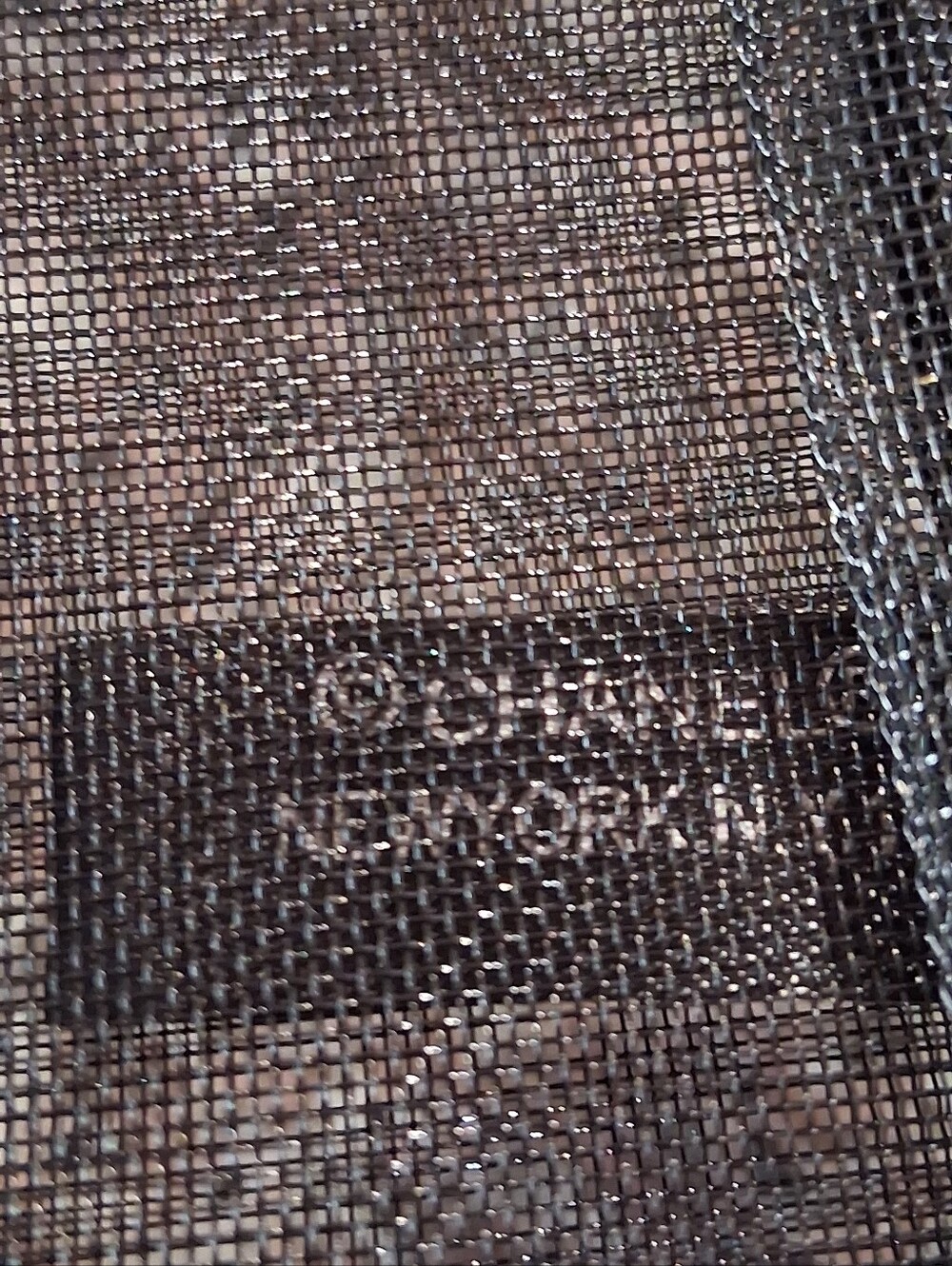 CHANEL Black Mesh 'CHANEL PARIS' Tote with Gold Chain Strap - Picture 11 of 12